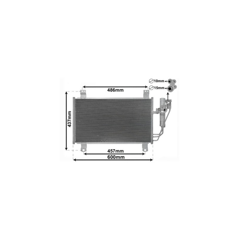 Condenseur de climatisation 1.5i Essence Skyactiv Mazda 2 2014-2019