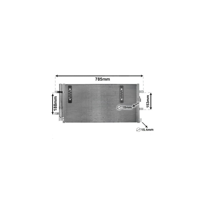 Condenseur de climatisation avec bouteille Audi A4 4 B8 phase 1 2008-2011