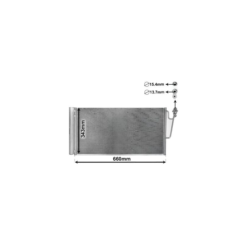 Condenseur de climatisation avec bouteille Mini Countryman R60 2010-2017