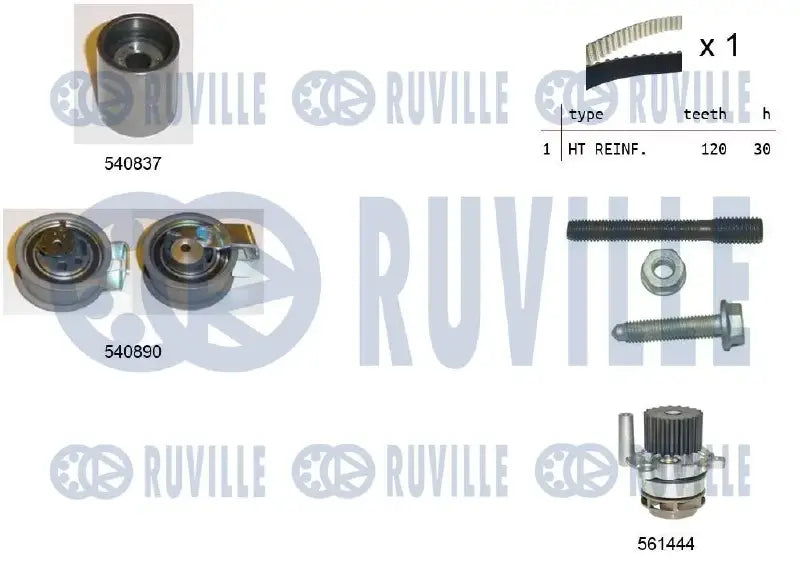 Kit distribution + pompe pour VW Passat B5.5, Golf IV, Passat B5 / Ford Galaxy I