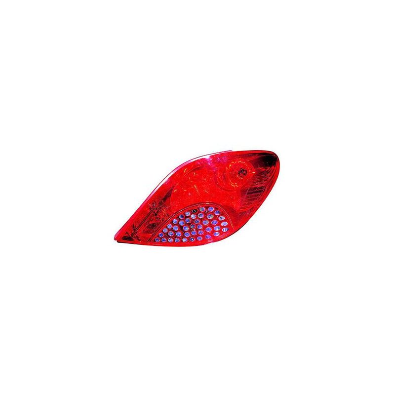Feu arrière droit avec porte-lampe Peugeot 207 2006-2009