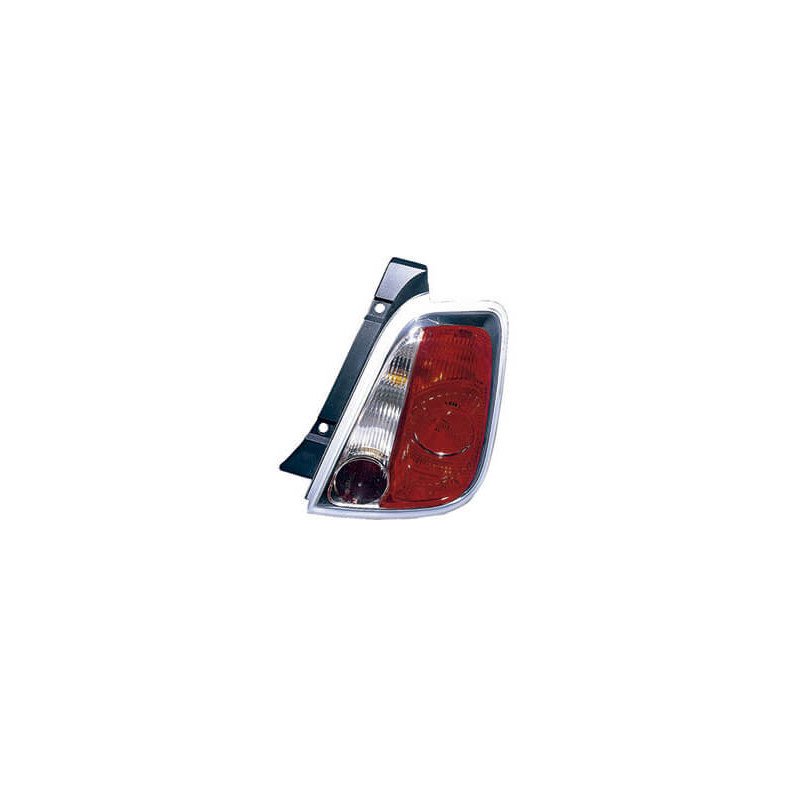 Feu arrière droit contour blanc Fiat 500 phase 1 2007-2015