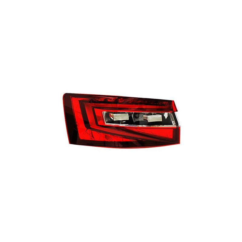 Feu arrière gauche foncé extérieur LED 4 portes Skoda Superb 3V phase 1 2015-2019