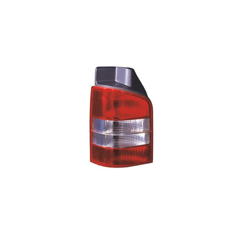 Feu arrière gauche rouge et blanc 1 porte Volkswagen Transporter T5 phase 1 2003-2009