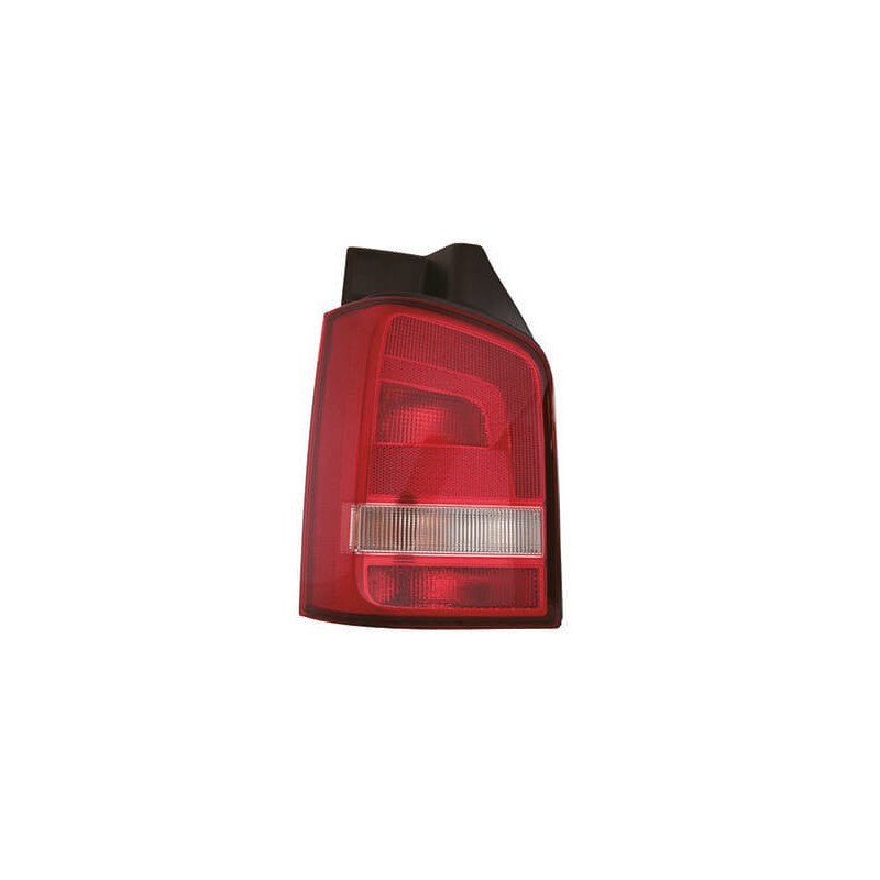 Feu arrière gauche rouge et blanc 1 porte Volkswagen Transporter T5 phase 2 2010-2015