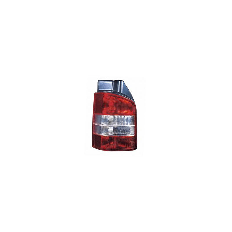 Feu arrière gauche rouge et blanc fond noir 2 portes Volkswagen Transporter T5 2003-2015