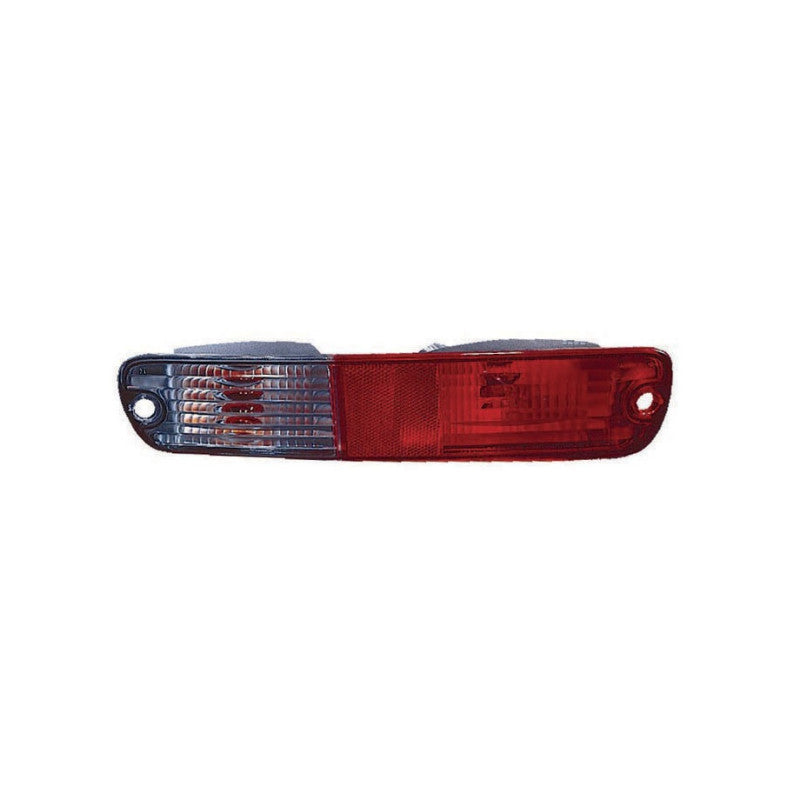 Feu arrière gauche sur pare-chocs rouge/blanc Mitsubishi Pajero (V6W-V7W) 2003-2006