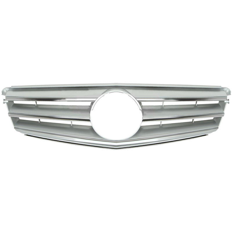 Grille de calandre avant chromée/argenté modèle AMG Mercedes Classe C W204 phase 1 2007-2011