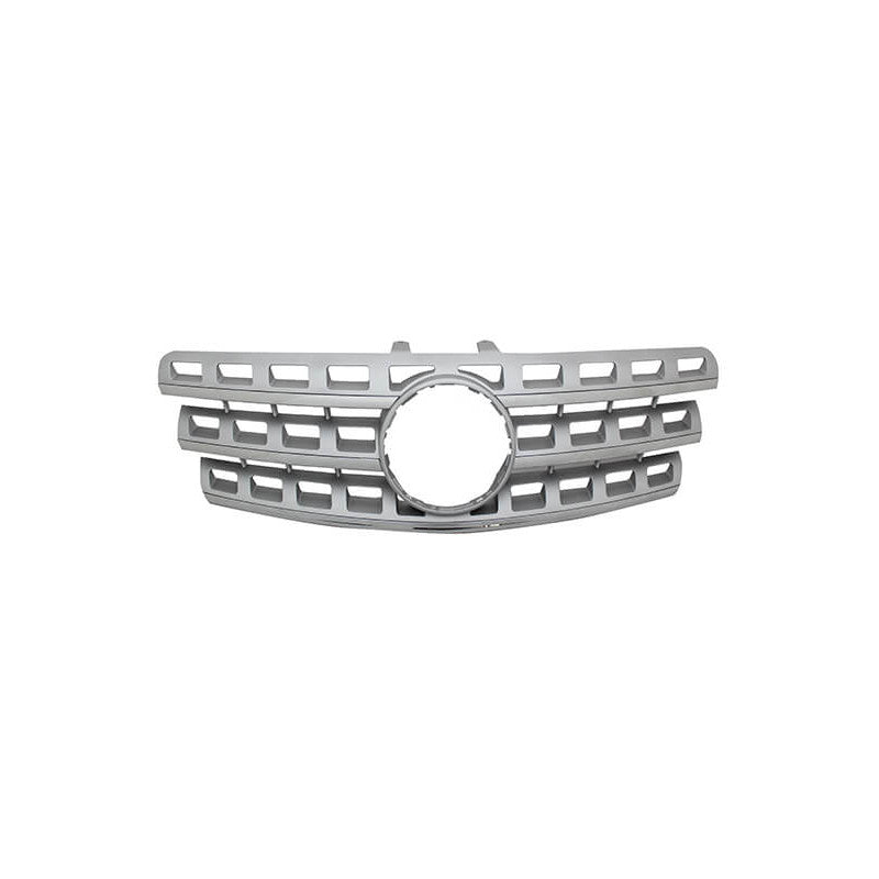 Grille de calandre avant chromée et argentée Mercedes ML W164 phase 2 2008-2011