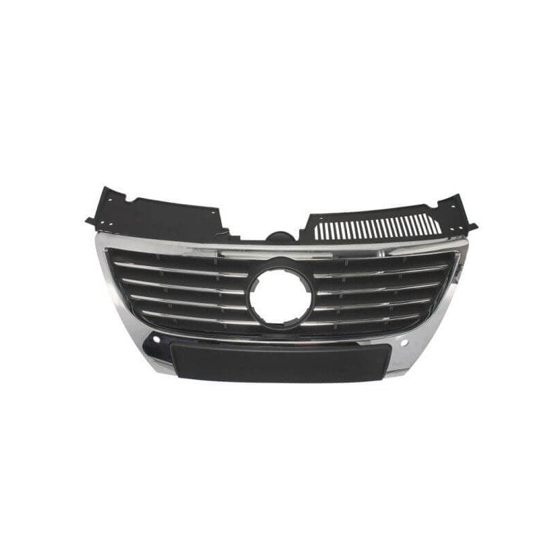 Grille de calandre avant chromée et moulures chromées 150mm avec trous capteurs Volkswagen Passat B6 2005-2010