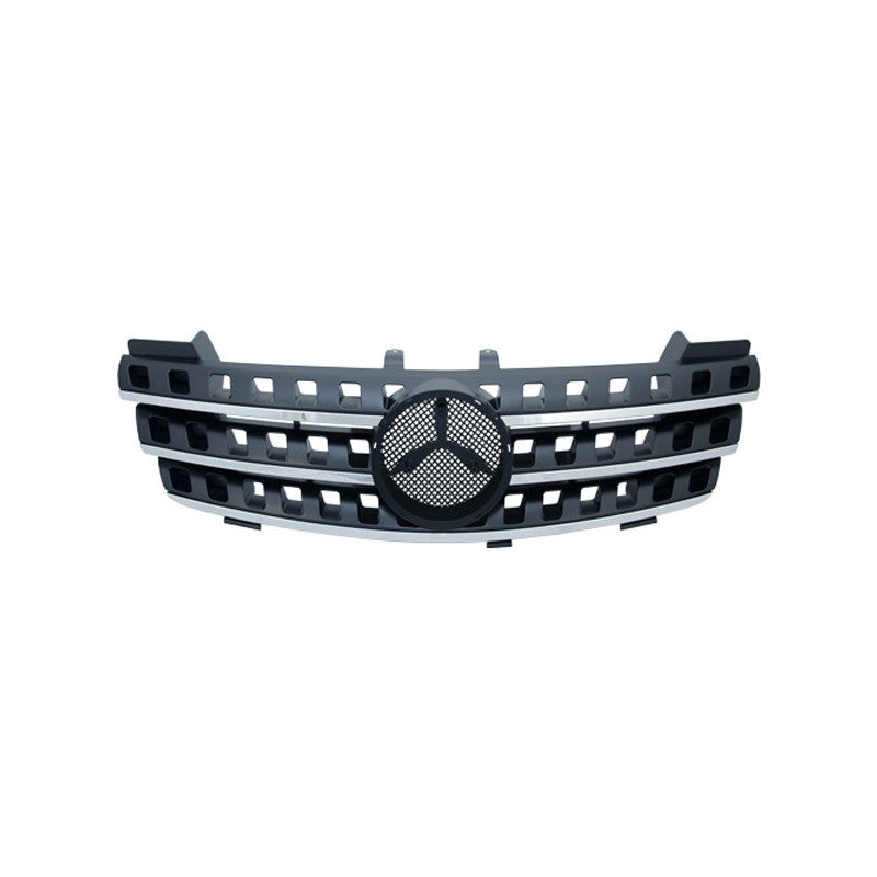 Grille de calandre avant complète noire moulure chromée Mercedes ML (W164) phase 1 2005-2008
