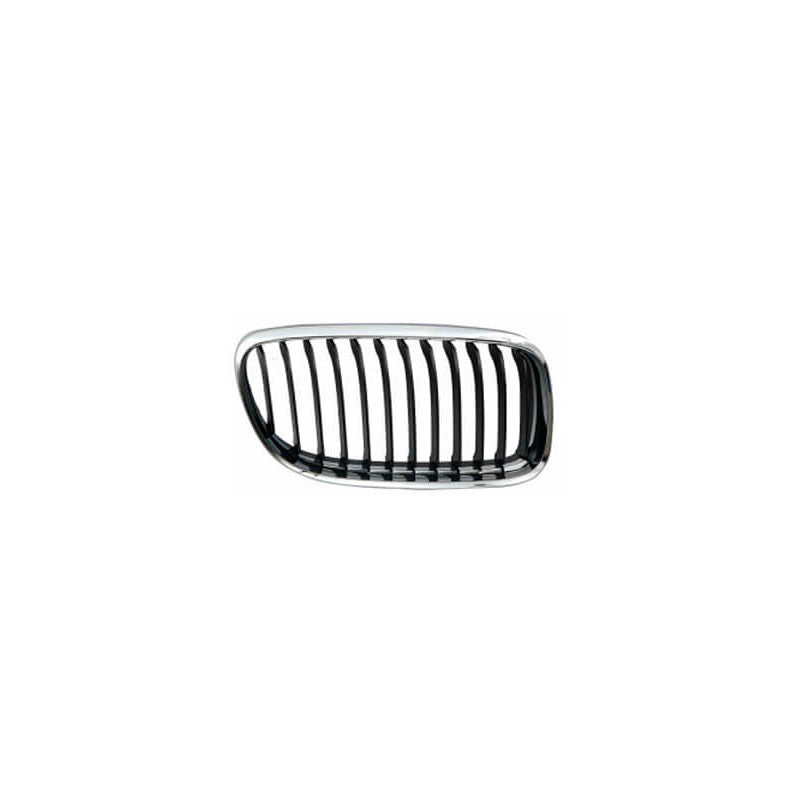 Grille de calandre avant droite chromée et noire BMW Serie 3 E90/E91 phase 1 2005-2008