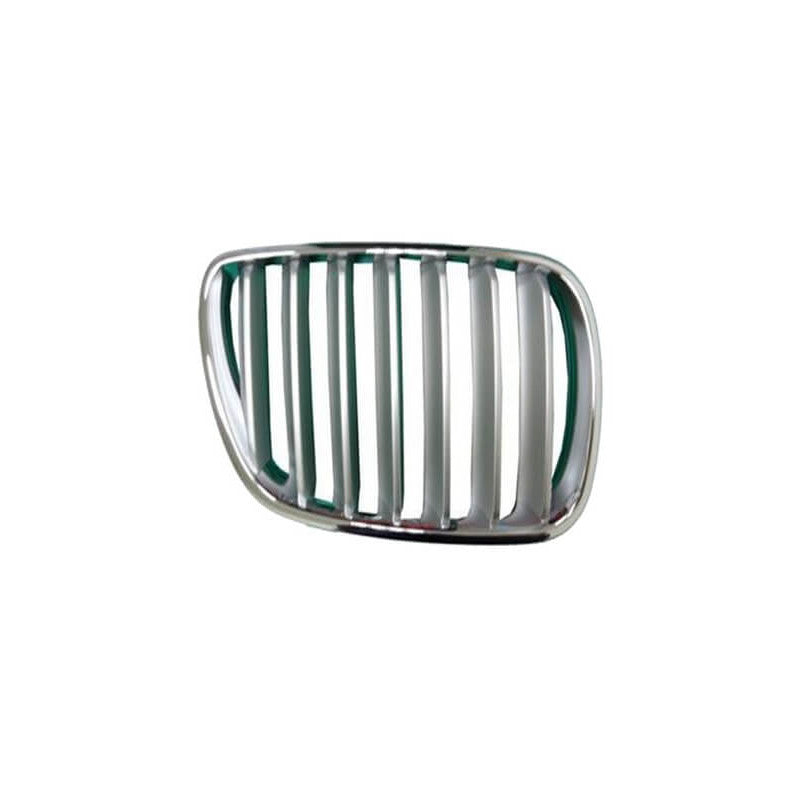 Grille de calandre avant droite chromée et titane BMW X3 1 E83 phase 2 2006-2010