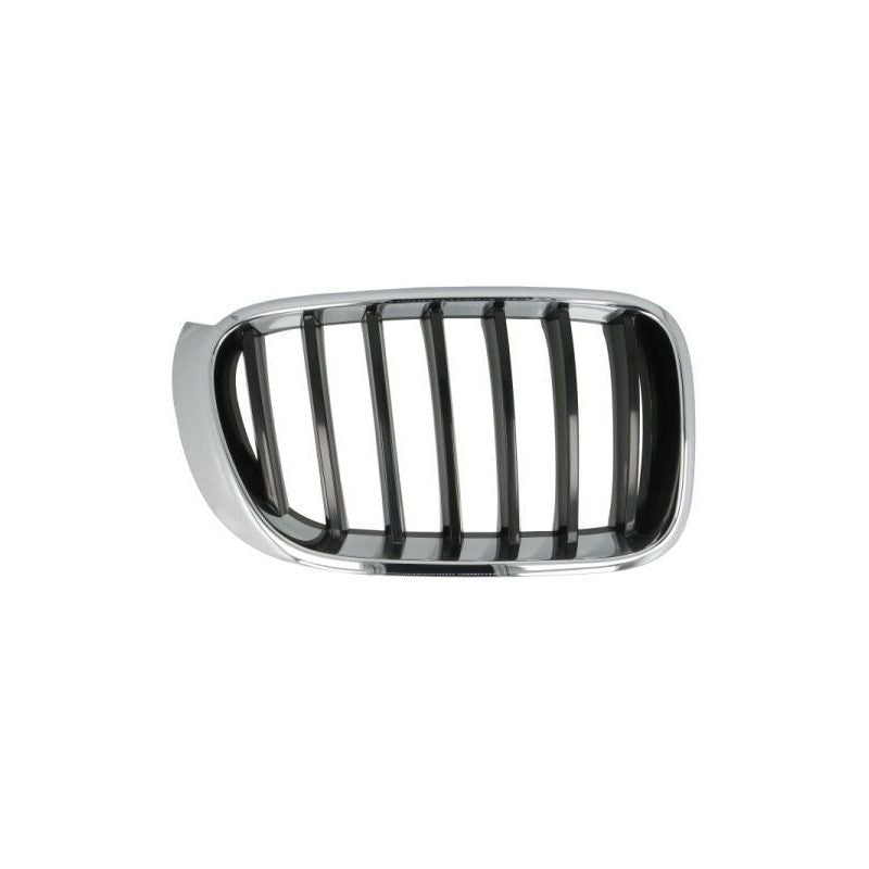 Grille de calandre avant droite contour chromé et lames noire BMW X3 2 F25 phase 2 2014-2017