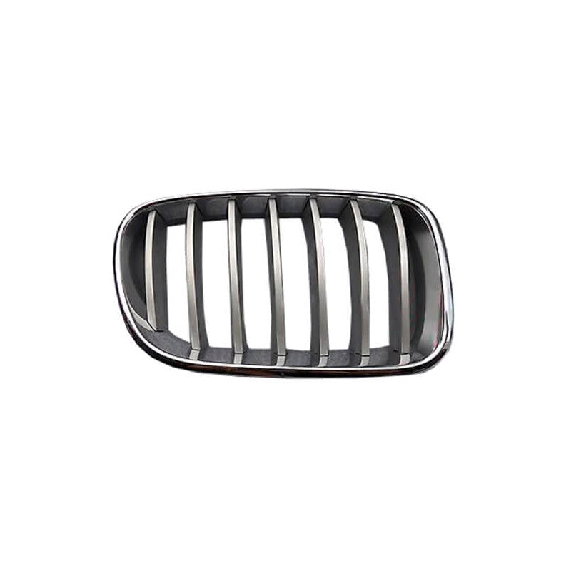 Grille de calandre avant droite contour chromé/lames gris titanium BMW X3 2 F25 phase 1 2010-2014
