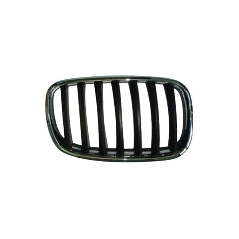 Grille de calandre avant droite noire et chromée BMW X5 2 E70 2007-2013