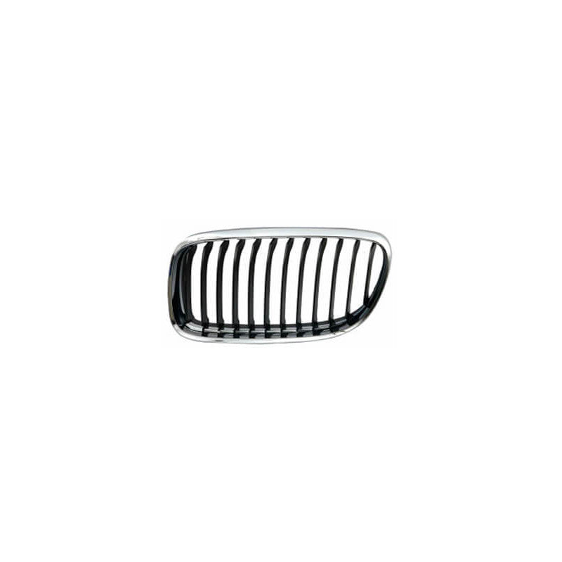 Grille de calandre avant gauche chromée et noire BMW Serie 3 E90/E91 phase 1 2005-2008