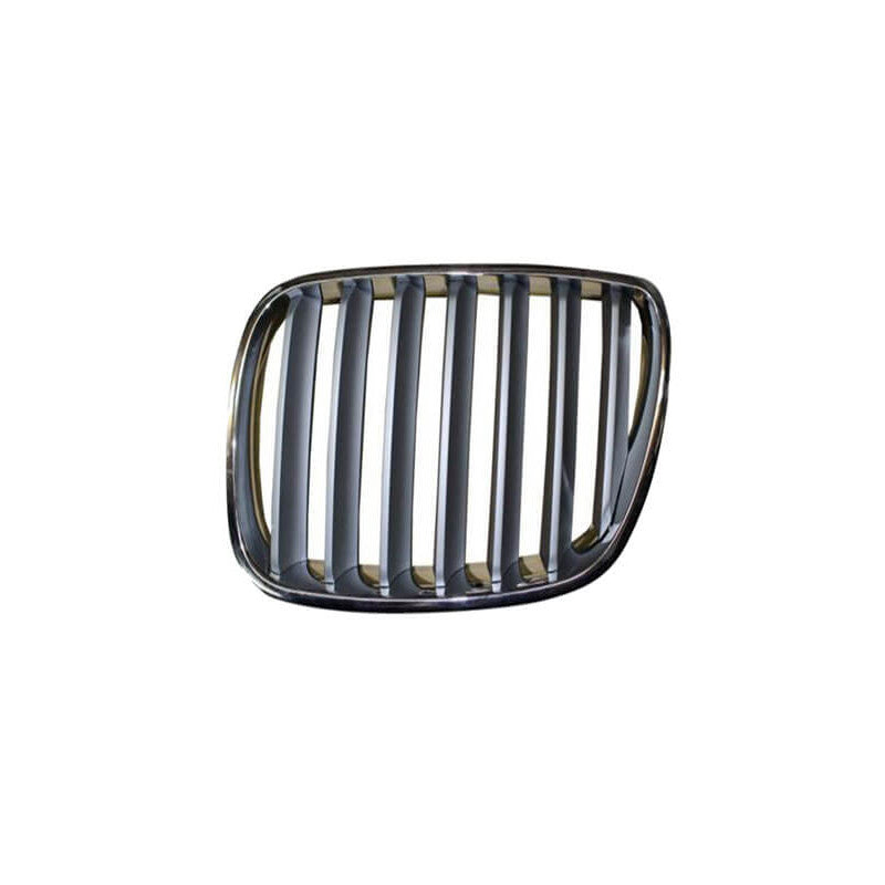 Grille de calandre avant gauche chromée et titane foncée BMW X3 1 E83 phase 2 2006-2010