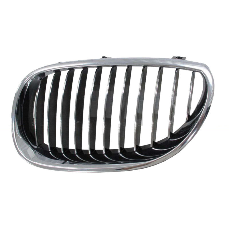 Grille de calandre avant gauche chromée/noire avec contour chromé BMW Série 5 E60/E61 2003-2010