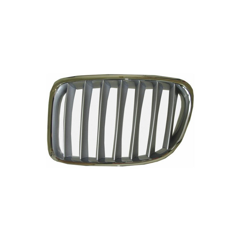 Grille de calandre avant gauche contour chromé/lames argent BMW X1 E84 2009-2015