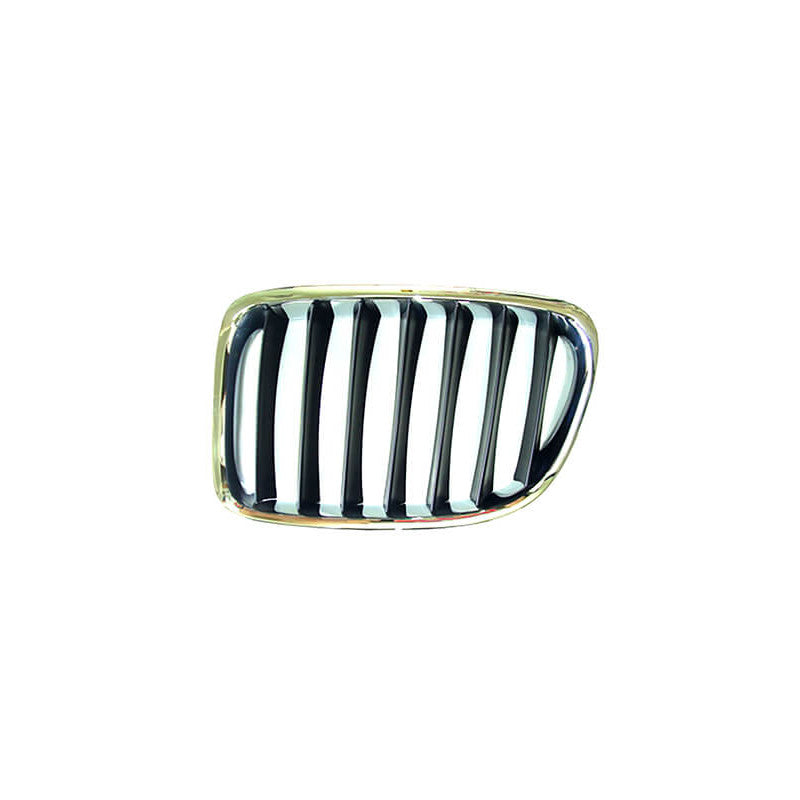 Grille de calandre avant gauche contour chromé/lames noire BMW X1 E84 2009-2015