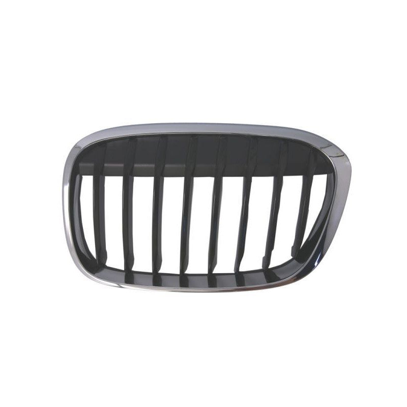 Grille de calandre avant gauche contour chromé/lames noires modèle Sport BMW X1 F48 phase 1 2015-2020
