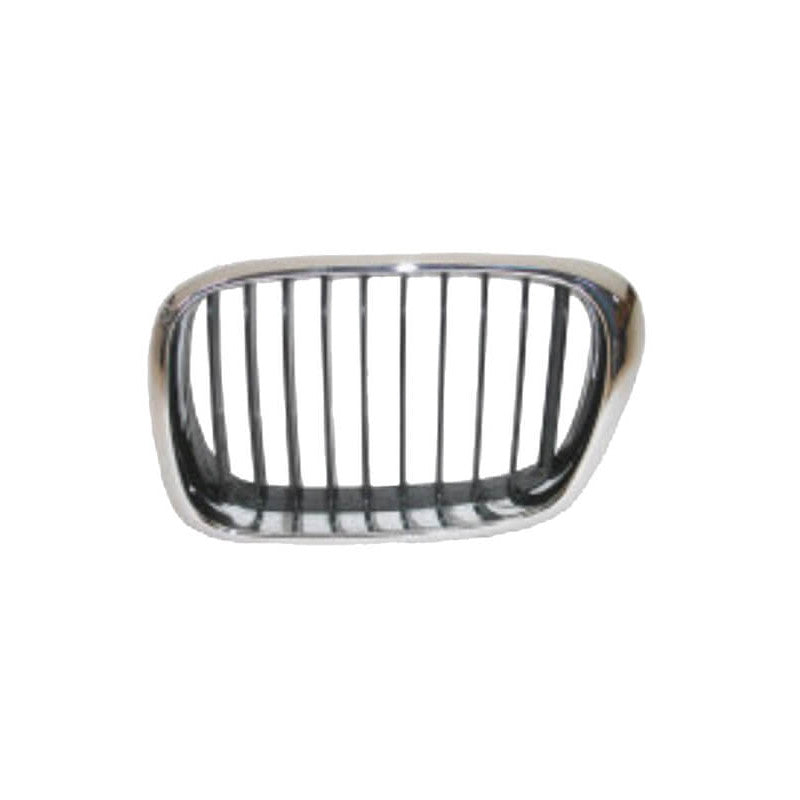 Grille de calandre avant gauche noire avec contour chromé BMW Série 5 E39 phase 2 2000-2003