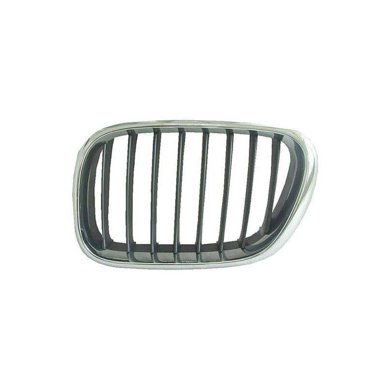 Grille de calandre avant gauche noire et chromée BMW X5 1 E53 phase 1 2000-2003