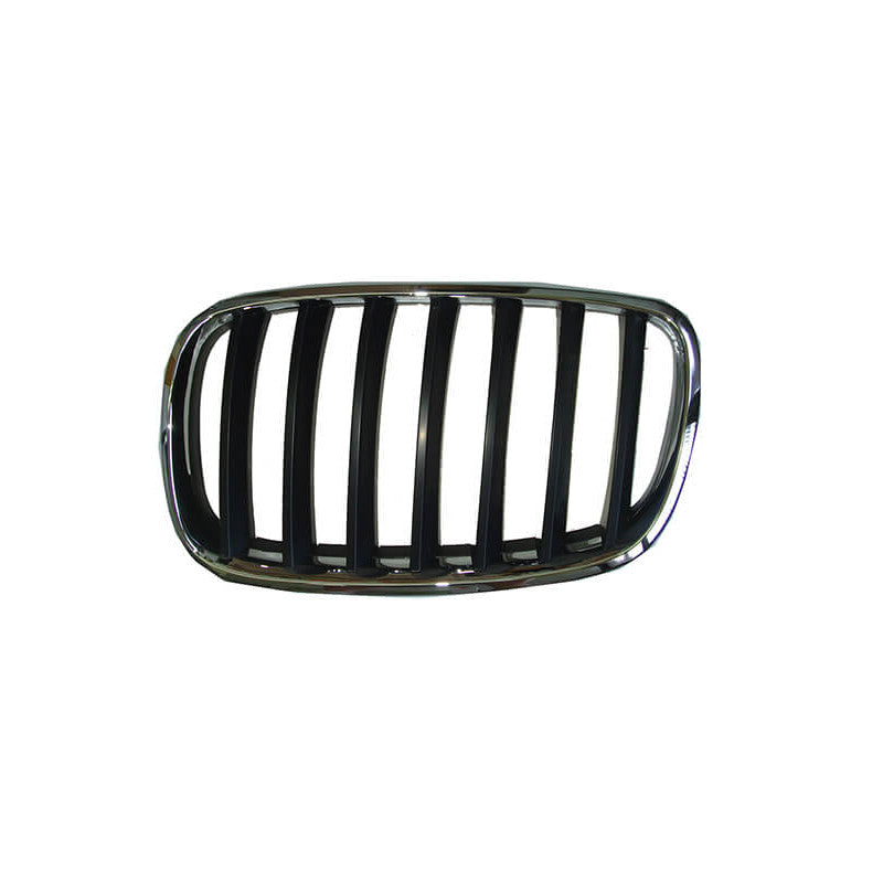 Grille de calandre avant gauche noire et chromée BMW X5 2 E70 2007-2013