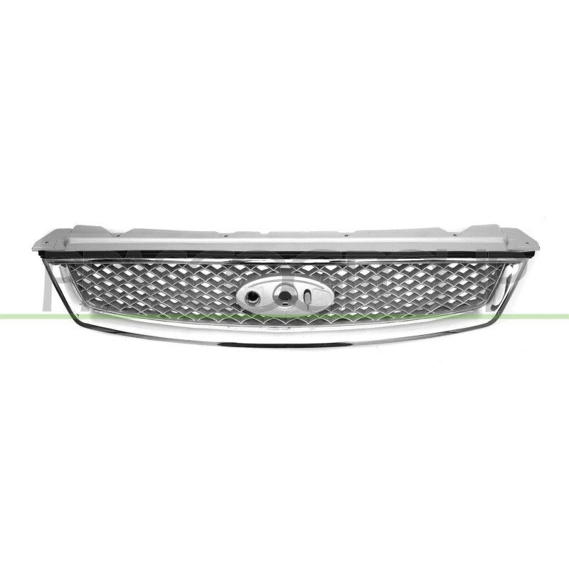 Grille de calandre avant grise argent et chromée Ford Focus 2 phase 1 2004-2007