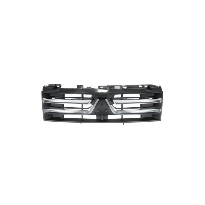 Grille de calandre avant noire avec moulure chromée Mitsubishi Pajero 2007-2011