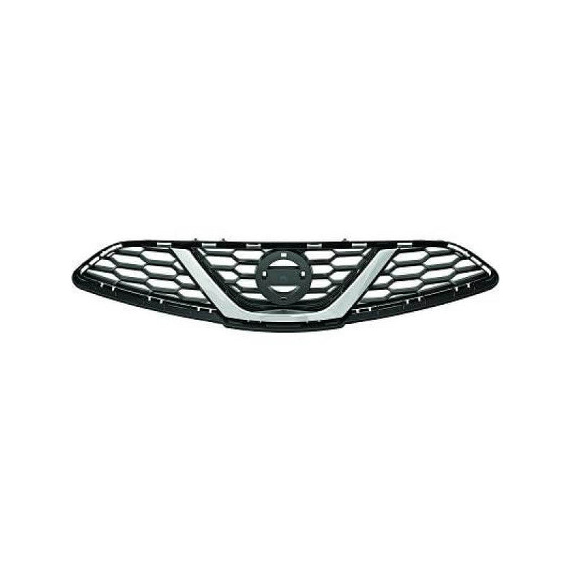 Grille de calandre avant noire avec moulure chromée Nissan Micra K13 phase 2 2013-2017
