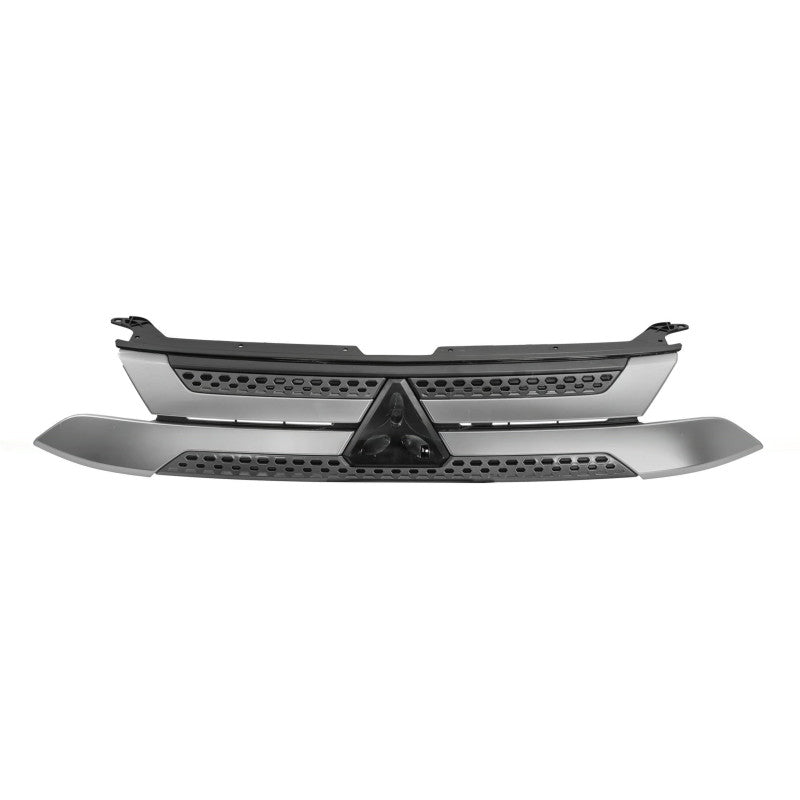 Grille de calandre avant noire avec moulure grise argentée Mitsubishi Outlander 2018-2022