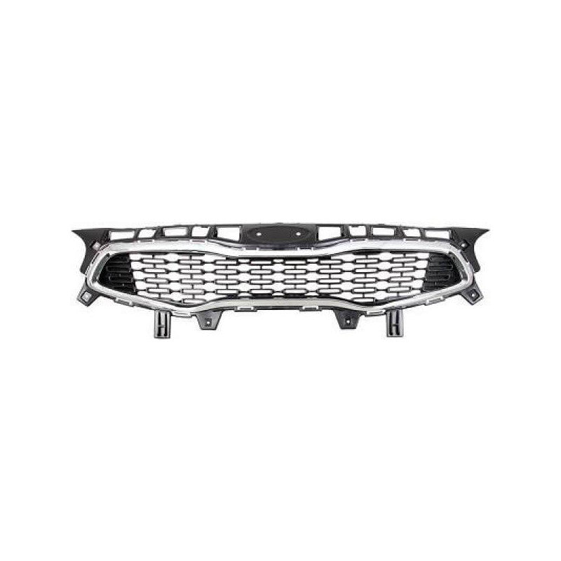 Grille de calandre avant noire brillante et chromée Kia Ceed 2 phase 2 2016-2018