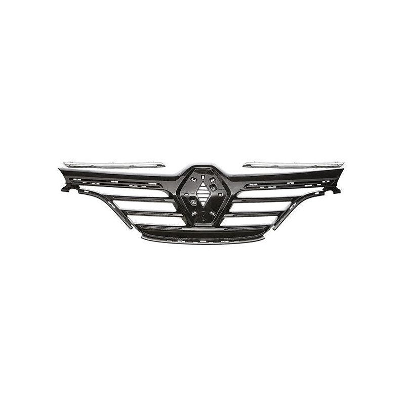 Grille de calandre avant noire et 2 moulures chromées Renault Megane 4 phase 1 2015-2020
