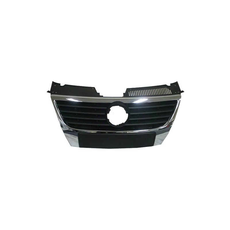 Grille de calandre avant noire et chromée 150mm Volkswagen Passat B6 2005-2010