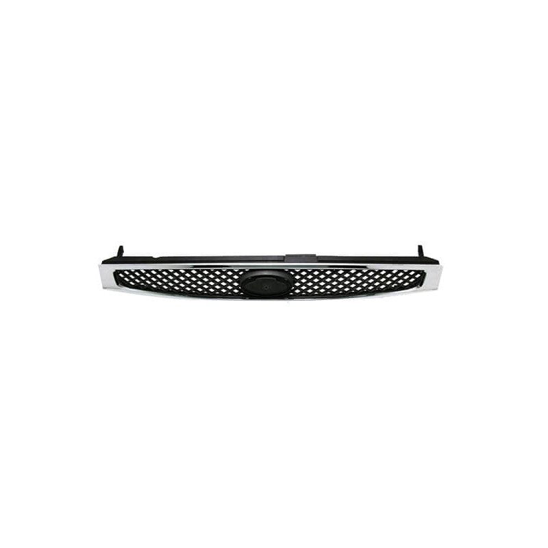 Grille de calandre avant noire et chromée Ford Fiesta MK5 phase 1 2002-2005