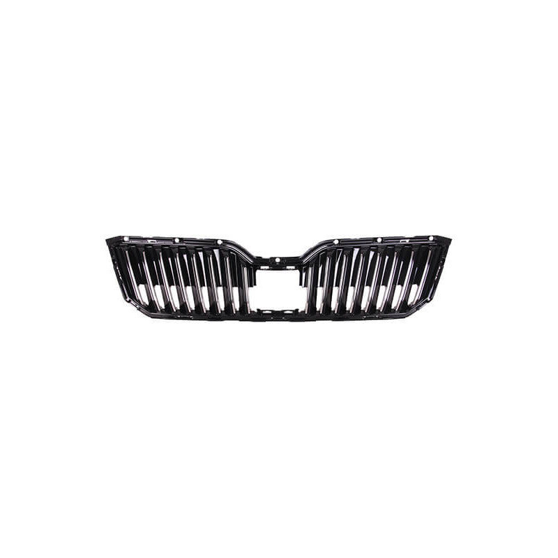 Grille de calandre avant noire et chromée pour régulateur de vitesse adaptatif Skoda Superb 3V phase 1 2015-2019