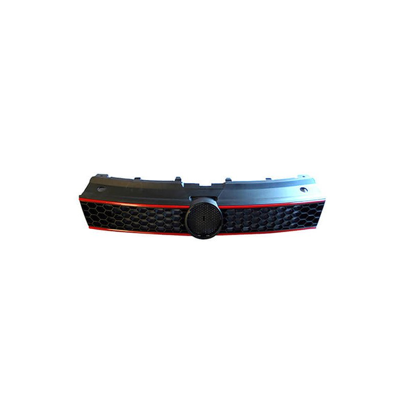 Grille de calandre avant noire et rouge Volkswagen Polo 5 GTI 2009-2014