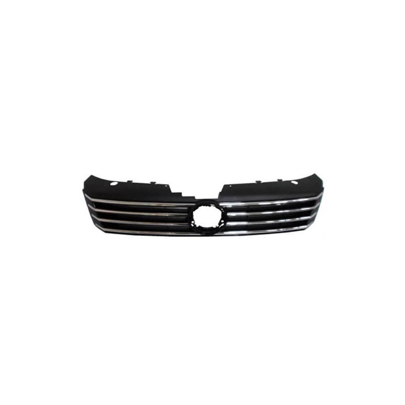Grille de calandre noire avec moulure chromée Volkswagen Passat B7 2010-2014