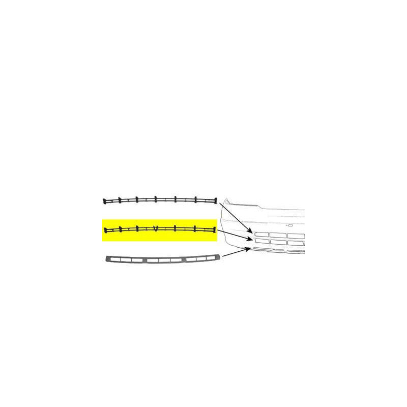 Grille de pare-choc avant centrale intermédiaire Opel Astra G 1998-2004