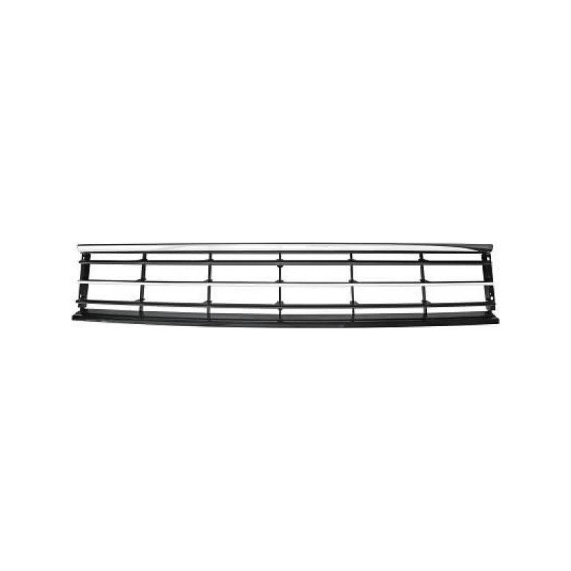 Grille de pare-choc avant centrale noire 2 baguettes chromées Volkswagen Passat B7 Highline 2010-2014