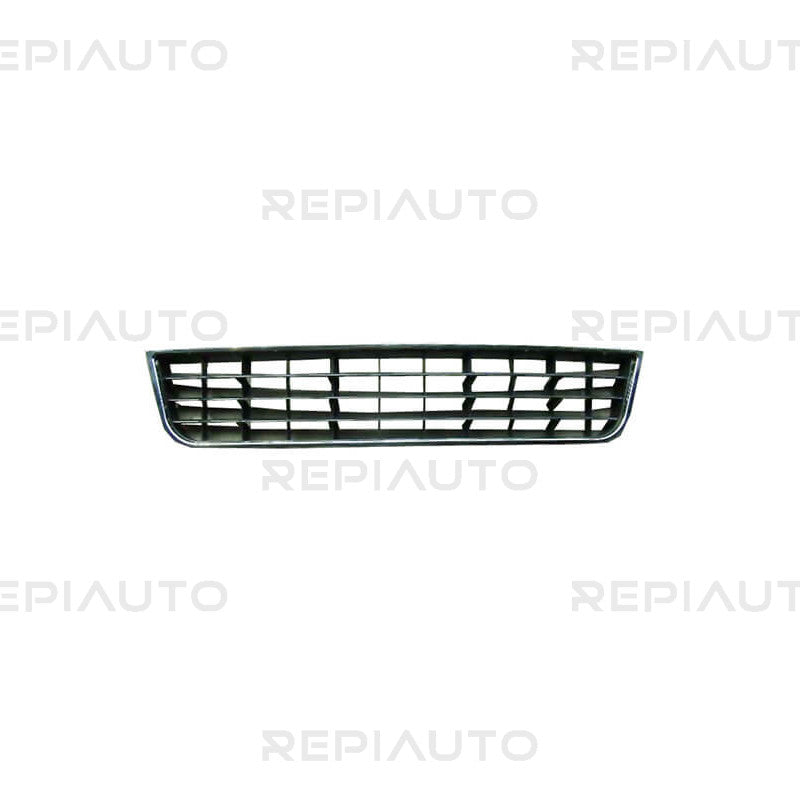 Grille de pare-choc avant centrale noire avec moulure chromée Audi A6 2 (4B2-C5/4B5-C5) phase 2 2001-2004