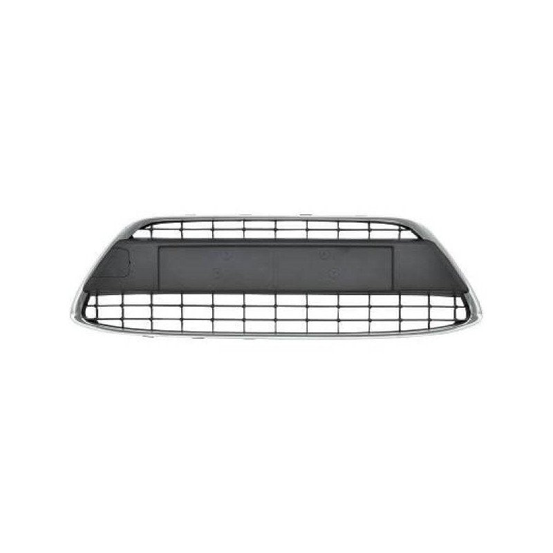 Grille de pare-choc avant centrale noire avec moulure chromée Ford Fiesta MK6 phase 1 2008-2012