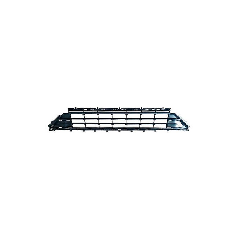 Grille de pare-choc avant centrale noire avec moulure chromée Volkswagen Golf 7 phase 2 2017-2020