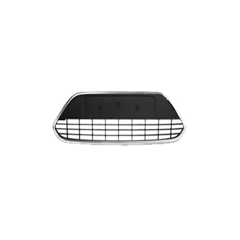 Grille de pare-choc avant centrale noire et chromée Ford Focus 2 phase 2 2008-2010