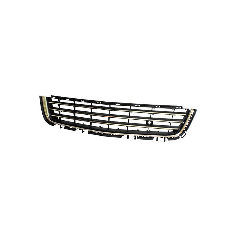 Grille de pare-choc avant centrale noire et chromée Opel Astra H phase 2 2007-2009