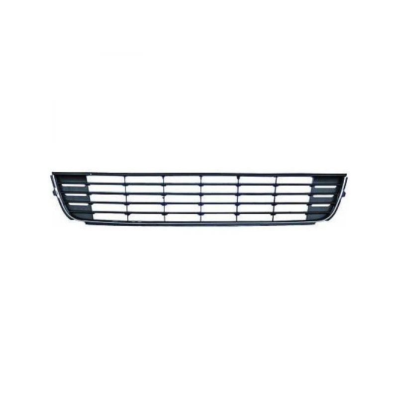 Grille de pare-choc avant centrale noire et chromée Volkswagen Caddy 3 phase 2 2010-2015