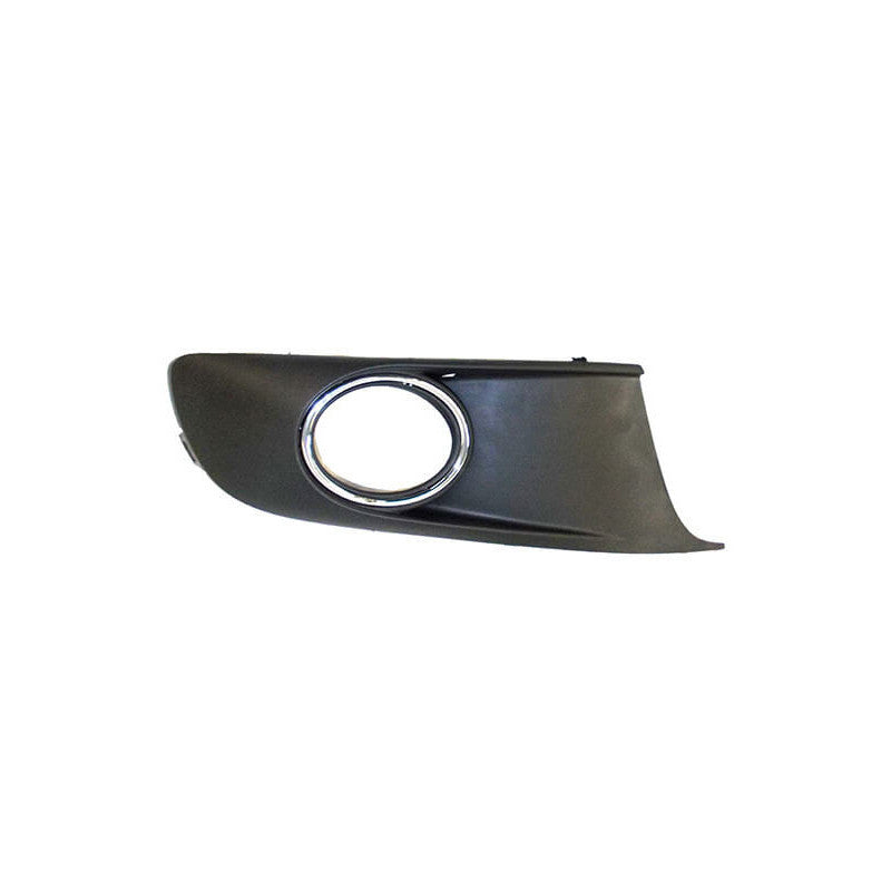 Grille de pare-choc avant droite noire et chromée avec trou anti-brouillard Volkswagen Caddy 3 phase 2 2010-2015