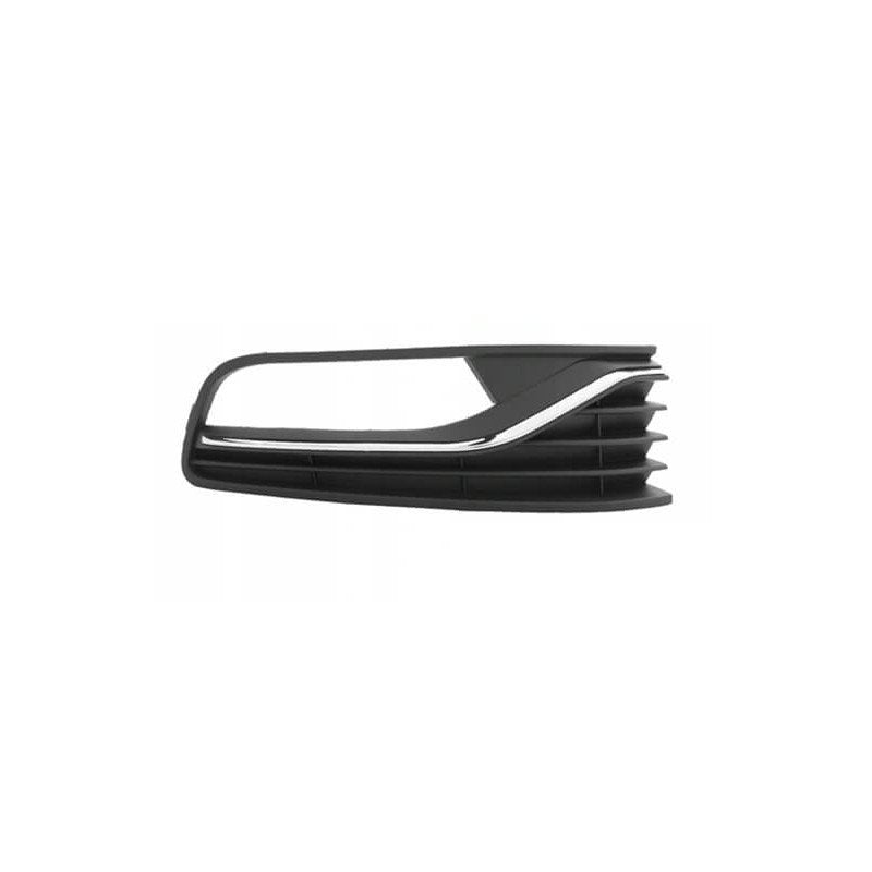 Grille de pare-choc avant droite noire et chromée avec trou anti-brouillard Volkswagen Polo 5 2014-2017